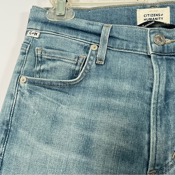 Citizens Of Humanity Light Wash Isola Cropped Boot Jeans -‎ 24 - Picture 4 of 8